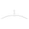 Ekena Millwork Archdale Architectural Grade PVC Gable Bracket, 84"W x 28"H x 4"D x 4"F, 8/12 Pitch GBP084X28X0404ARC00 - alternate 2